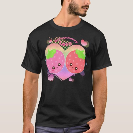 Aardbeienliefde T-shirt (Voorkant)