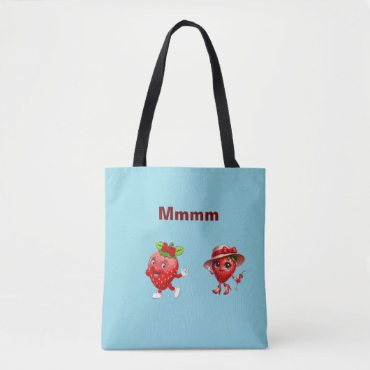 Aardbeienliefde Tote Bag (Voorkant)