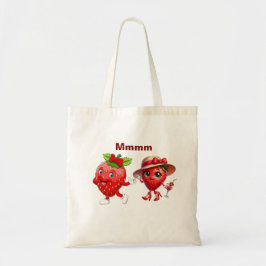 Aardbeienliefde Tote Bag