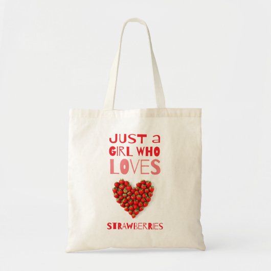 aardbeienliefde tote bag (Voorkant)