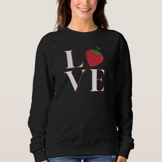 aardbeienliefde trui (Voorkant)