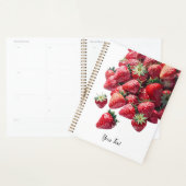 Aardbeienliefhebbers - Schattige gepersonaliseerd Planner (Display)