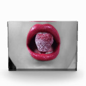Aardbeienlippen Fotoblokken (Voorkant)