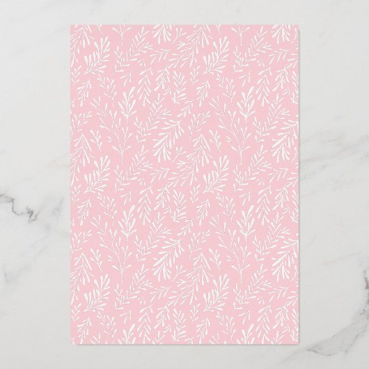 Aardbeienmand Berry Sweet Baby shower Gold Folie Uitnodiging (Achterkant)