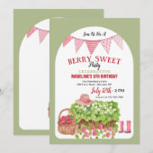 Aardbeienmandje Kaart (Voorkant / Achterkant)