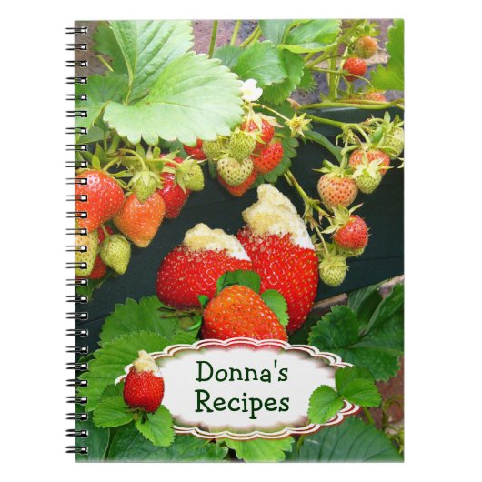 aardbeienmandje ~ Notitieboek invullen # 2 (Voorkant)