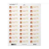 Aardbeienmarkt Aardbei Return Address Labels (Full Sheet)