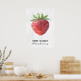 aardbeienmarkt poster