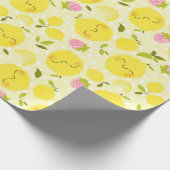 Aardbeienmeel, gele omhulling cadeaupapier (Hoek)