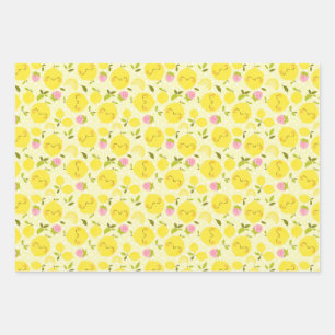 Aardbeienmeel, gele omhulling inpakpapier vel