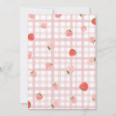 Aardbeienmeisje Verjaardag Berry 1e Eerste Bow Kaart (Achterkant)