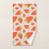 aardbeienmelk bad handdoek (Handdoek)