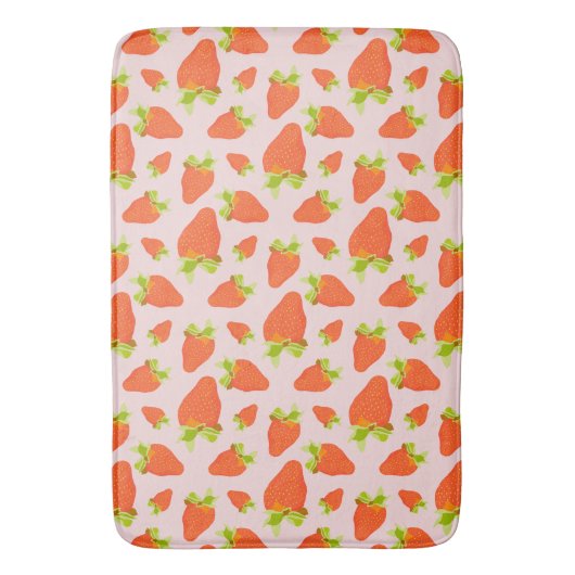 aardbeienmelk badmat (Voorkant Verticaal)