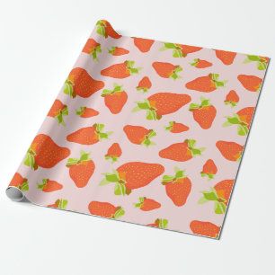 aardbeienmelk cadeaupapier