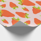 aardbeienmelk cadeaupapier (Hoek)