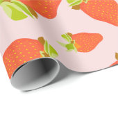 aardbeienmelk cadeaupapier (Rol Hoek)