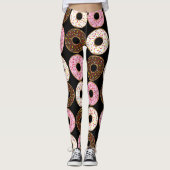 aardbeienmelk chocolade donut leggings (Voorkant)