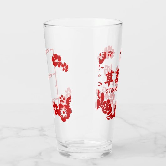 Aardbeienmelk Glass Glas (Rechts)