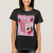 Aardbeienmelk Japans Retro 90s Anime Fruit AES T-shirt (Voorkant)