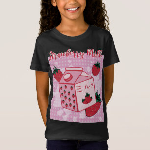 Aardbeienmelk Japans Retro 90s Anime Fruit AES T-shirt