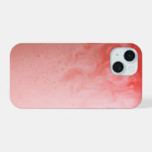 Aardbeienmelk koel schudden iPhone 15 case (Achterkant horizontaal)