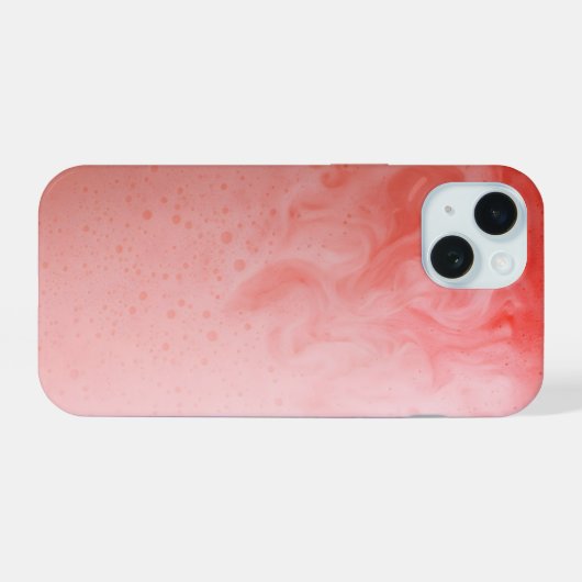 Aardbeienmelk koel schudden iPhone 15 case (Achterkant horizontaal)