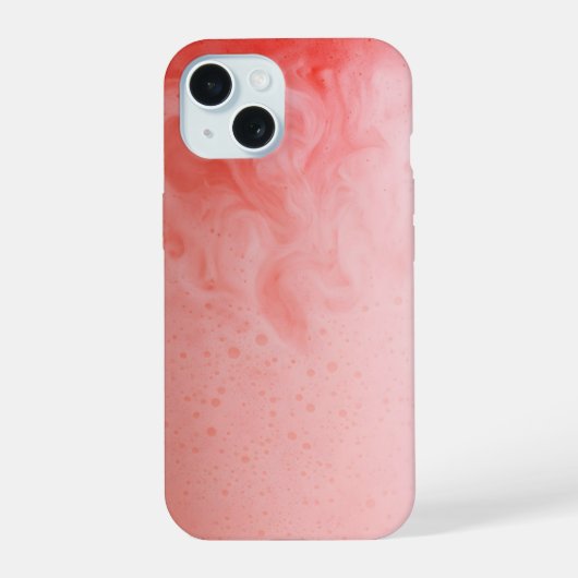 Aardbeienmelk koel schudden iPhone 15 case (Achterkant)