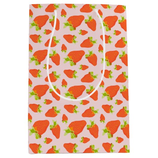 aardbeienmelk medium cadeauzakje (Voorkant)