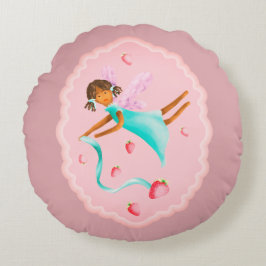 Aardbeienmelk Rond Kussen