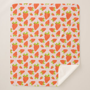 aardbeienmelk sherpa deken