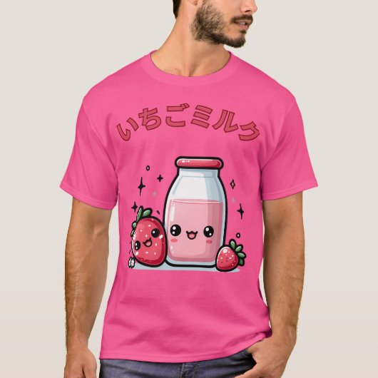 aardbeienmelk t-shirt (Voorkant)