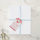 Aardbeienmerg | Aardbei Birthday Favors Cadeaulabel (Met Touw)