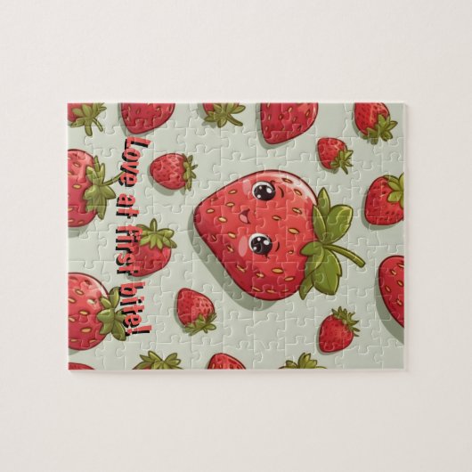 Aardbeienminnaar Legpuzzel (Horizontaal)