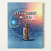 Aardbeienmojito (#11 van 12 Drink Recipe Set) Planner (Achterkant)