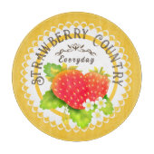 Aardbeienmosterd Snijplank (Voorkant)