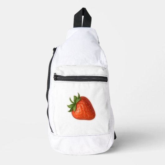 Aardbeienontwerp Sling Bag (Voorkant)