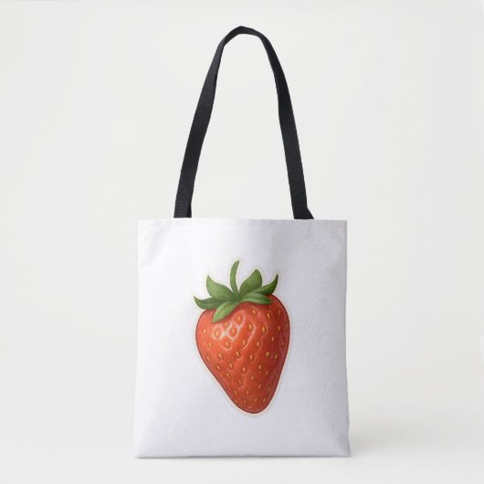 Aardbeienontwerp Tote Bag (Voorkant)