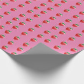 Aardbeienpakpapier Cadeaupapier (Hoek)