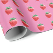 Aardbeienpakpapier Cadeaupapier (Rol Hoek)