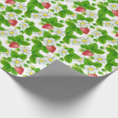 Aardbeienpakpapier Cadeaupapier (Hoek)