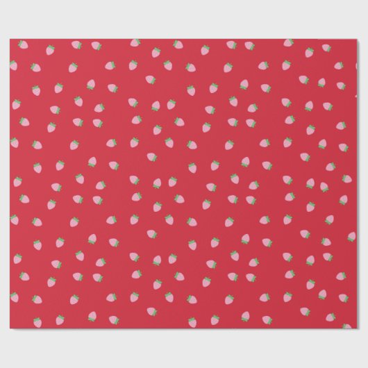 Aardbeienpakpapier Cadeaupapier (Vlak)