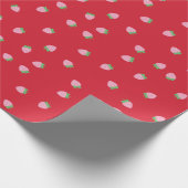 Aardbeienpakpapier Cadeaupapier (Hoek)