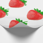 Aardbeienpakpapier Cadeaupapier (Hoek)