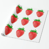 Aardbeienpakpapier Cadeaupapier (Uitgerold)