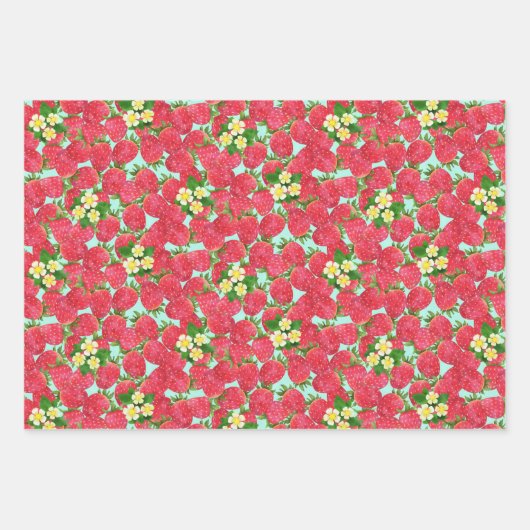 Aardbeienpakpapier Inpakpapier Vel (Voorkant)