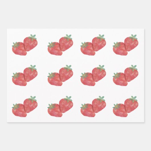 Aardbeienpakpapier Inpakpapier Vel (Voorkant 2)