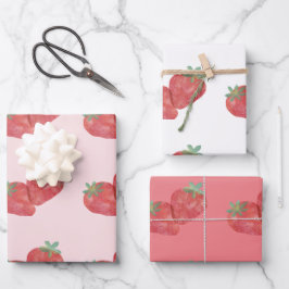 Aardbeienpakpapier Inpakpapier Vel