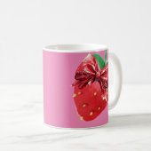 Aardbeienpakpapier Koffiemok (Voorkant rechts)