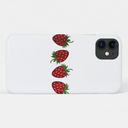 Aardbeienpaneel Case-Mate iPhone Case (Achterkant (horizontaal))