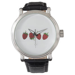 Aardbeienpaneel Horloge